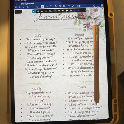 Pink Digital Journal | Self-Love & Reflection Journal